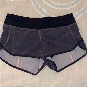 Black/Gray Lululemon Shorts